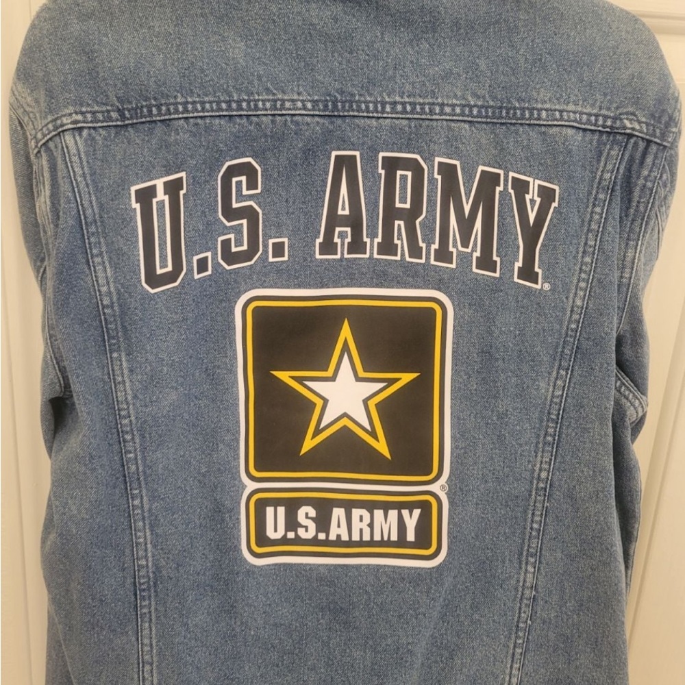 U.S. Army denim patch jacket